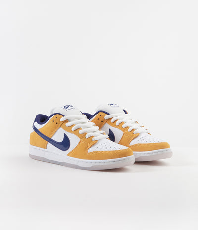 Nike SB Dunk Low Pro Shoes - Laser Orange / Regency Purple - Laser Orange