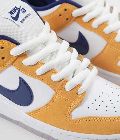 Nike SB Dunk Low Pro Shoes - Laser Orange / Regency Purple - Laser Orange