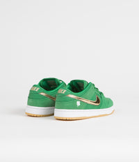 Nike SB Dunk Low Pro 'St. Patrick's Day' (Preschool) Shoes - Lucky Green / Metallic Gold - Lucky Green thumbnail