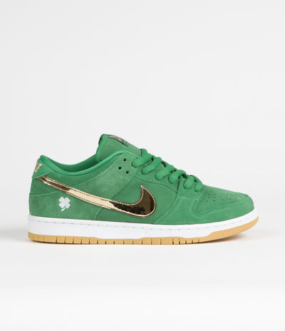 Nike SB Dunk Low Pro 'St. Patrick's Day' Shoes - Lucky Green / Metallic Gold - Lucky Green