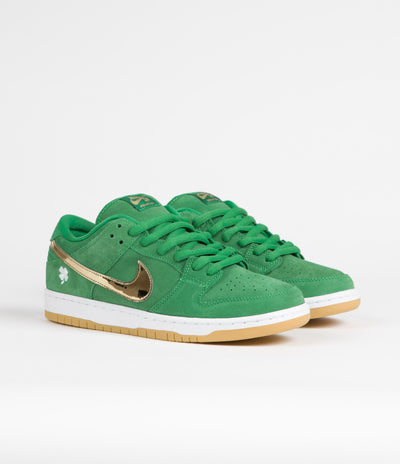 Nike SB Dunk Low Pro 'St. Patrick's Day' Shoes - Lucky Green / Metallic Gold - Lucky Green