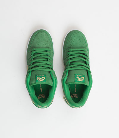 Nike SB Dunk Low Pro 'St. Patrick's Day' Shoes - Lucky Green / Metallic Gold - Lucky Green