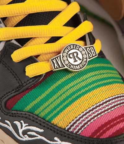 Nike SB Dunk Low Pro 'What The P-Rod' Shoes - Sport Red / Black - Varsity Maize - Volt