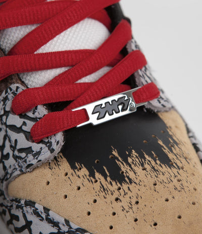 Nike SB Dunk Low Pro 'What The P-Rod' Shoes - Sport Red / Black - Varsity Maize - Volt