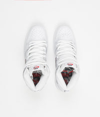 Nike SB Orange Label Dunk High Pro 'Oski' Shoes - White / Cool Grey - White - White thumbnail