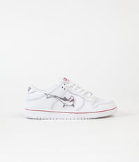 Nike SB Orange Label Dunk Low Pro 'Oski' Preschool Shoes - White / Cool Grey - White - White thumbnail