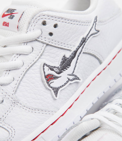 Nike SB Orange Label Dunk Low Pro 'Oski' Preschool Shoes - White / Cool Grey - White - White