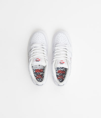 Nike SB Orange Label Dunk Low Pro 'Oski' Preschool Shoes - White / Cool Grey - White - White