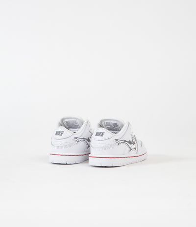 Nike SB Orange Label Dunk Low Pro 'Oski' Toddler Shoes - White / Cool Grey - White - White