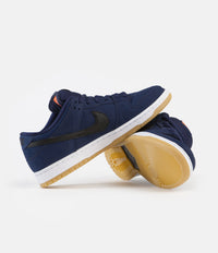 Nike SB Orange Label Dunk Low Pro Shoes - Midnight Navy / Black - Midnight Navy thumbnail