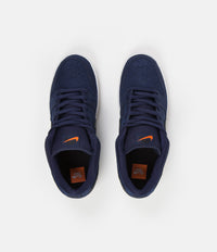Nike SB Orange Label Dunk Low Pro Shoes - Midnight Navy / Black - Midnight Navy thumbnail