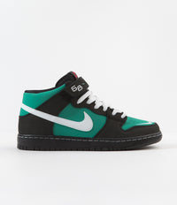 Nike SB Orange Label Dunk Mid Pro 'Griffey Jr’ Shoes - Black / White - Black - Fresh Water thumbnail