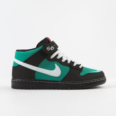 Nike SB Orange Label Dunk Mid Pro 'Griffey Jr’ Shoes - Black / White - Black - Fresh Water