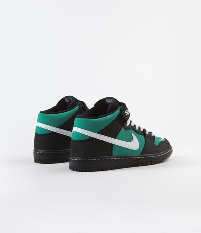 Nike SB Orange Label Dunk Mid Pro 'Griffey Jr’ Shoes - Black / White - Black - Fresh Water