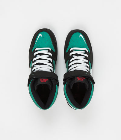 Nike SB Orange Label Dunk Mid Pro 'Griffey Jr’ Shoes - Black / White - Black - Fresh Water