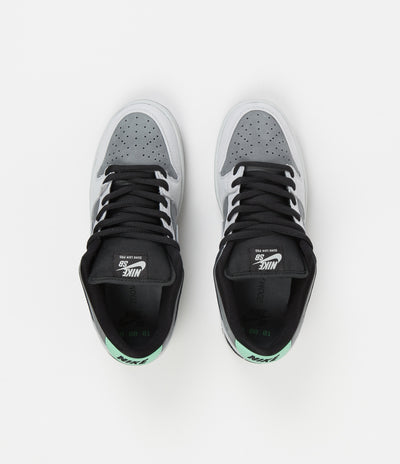 Nike SB Orange Label 'VX1000' Dunk Low Pro Shoes - Smoke Grey / Pure Platinum - Off Noir