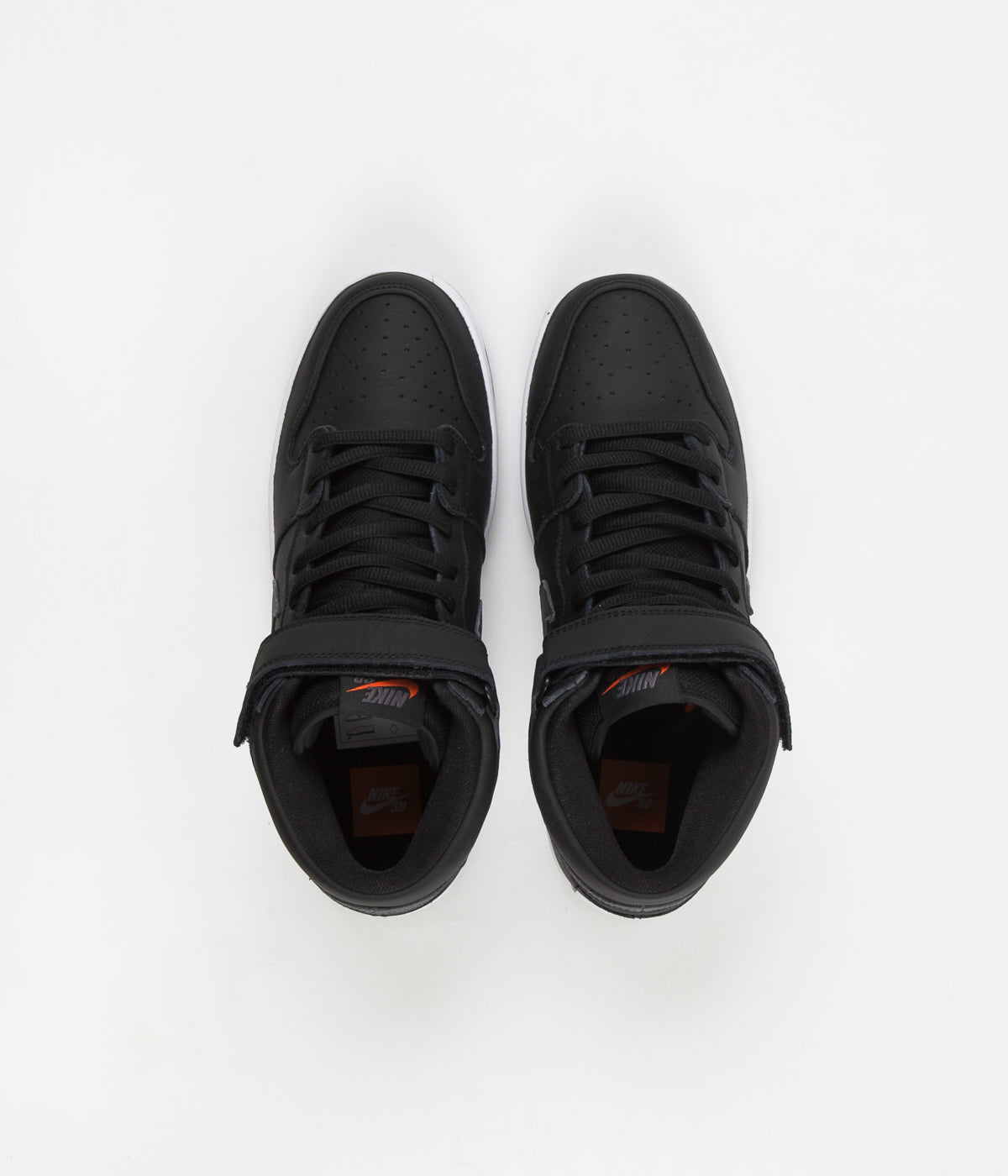 Nike SB Orange Label Dunk Mid Pro Shoes - Black / Dark Grey