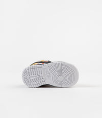 Nike SB 'Raygun Tie-Dye' Dunk Low Pro (Toddler) Shoes - Black / Black - Orange Flash thumbnail