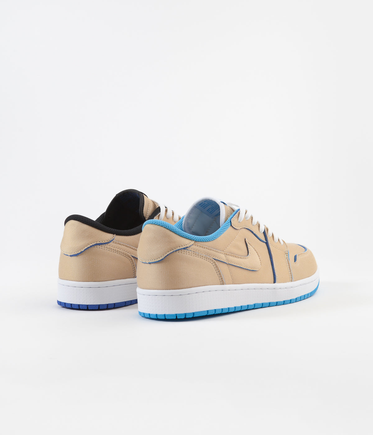 Nike SB x Air Jordan 1 Low Shoes - Desert Ore / Royal Blue - Dark