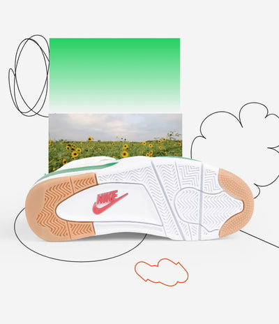 Nike SB x Air Jordan 4 Shoes - Sail / White - Pine Green - Neutral Grey