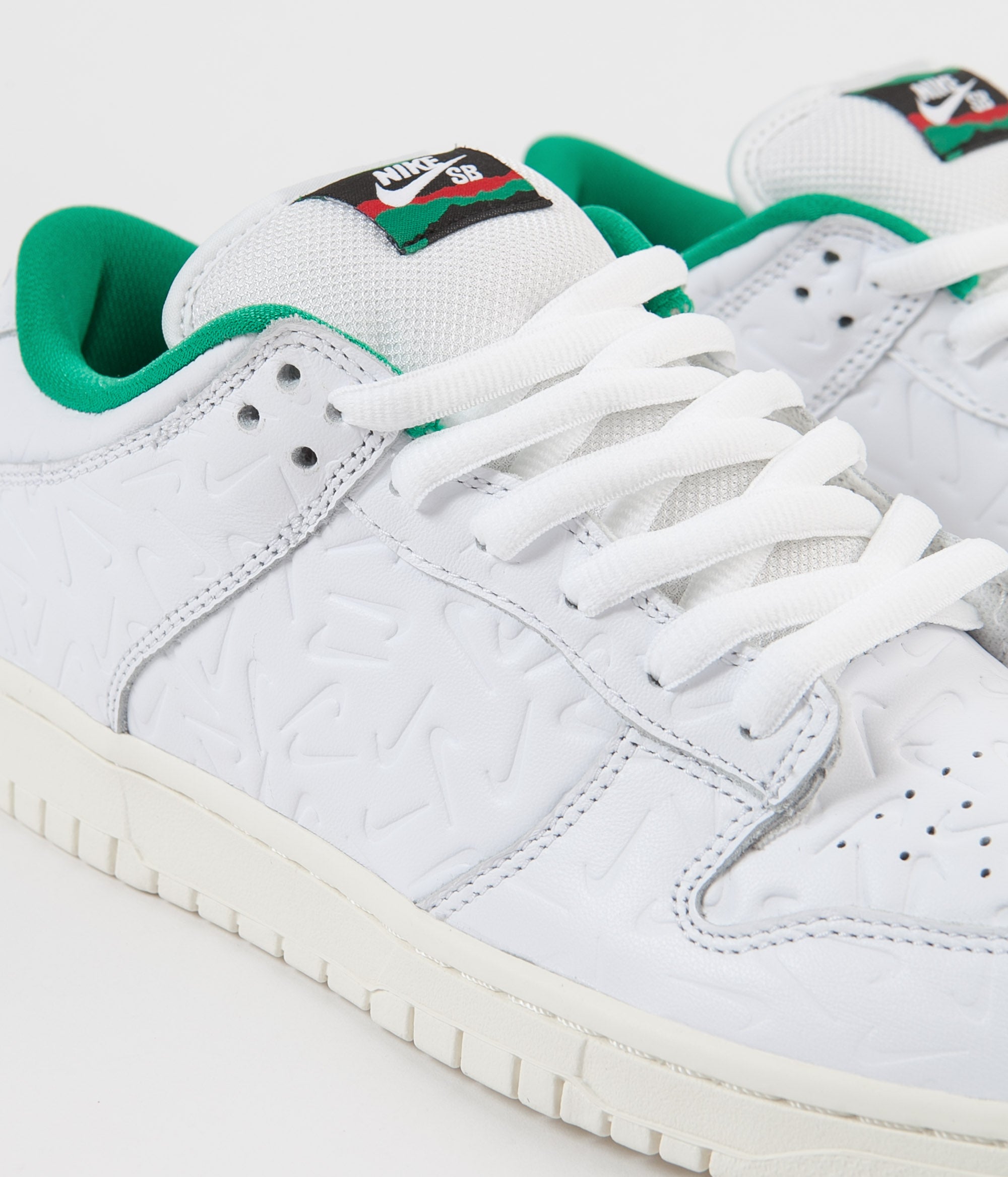 Nike SB x Ben-G Dunk Low OG 2 Shoes - White / White - Lucid Green ...