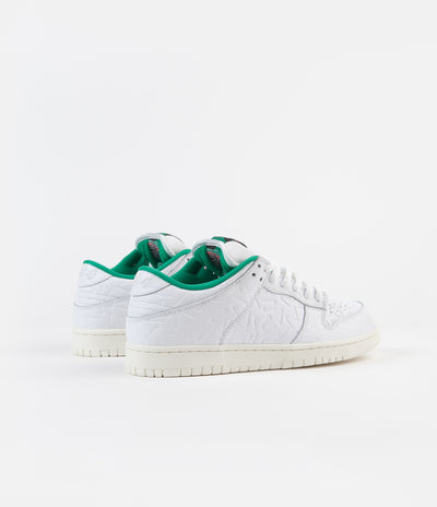 Nike SB x Ben-G Dunk Low OG 2 Shoes - White / White - Lucid Green - Sail