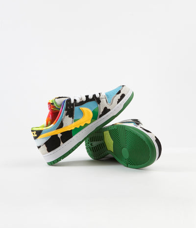 Nike SB x Ben & Jerry's 'Chunky Dunky' Dunk Low Pro Shoes - White / University Gold - Lagoon Pulse - Black