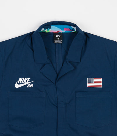 Nike SB x Parra 'USA Federation Kit' Coveralls - Brave Blue / White