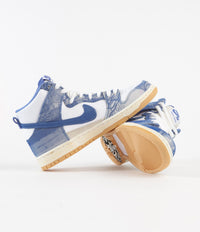Nike SB x Carpet Company Dunk High Premium Shoes - White / Royal Pulse - Dark Sulfur thumbnail