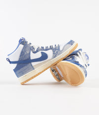 Nike SB x Carpet Company Dunk High Premium Shoes - White / Royal