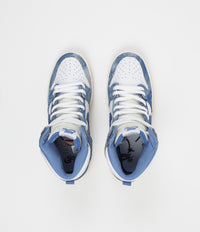 Nike SB x Carpet Company Dunk High Premium Shoes - White / Royal Pulse - Dark Sulfur thumbnail