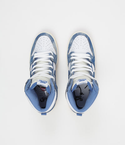 Nike SB x Carpet Company Dunk High Premium Shoes - White / Royal Pulse - Dark Sulfur