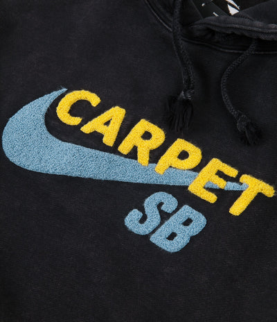 Nike SB x Carpet Company Skate Hoodie - Black / Black / Speed Yellow