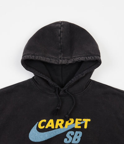 Nike SB x Carpet Company Skate Hoodie - Black / Black / Speed Yellow