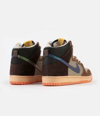 Nike SB x Concepts Dunk High Pro 'Turdunken' Shoes - Rattan / Baroque Brown - Parachute Beige thumbnail