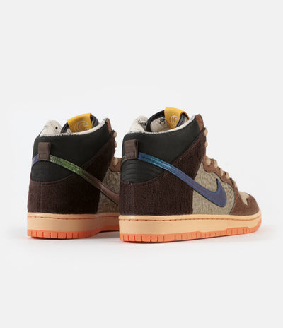 Nike SB x Concepts Dunk High Pro 'Turdunken' Shoes - Rattan / Baroque Brown - Parachute Beige