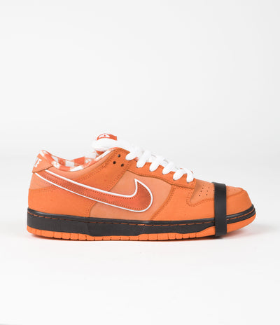 Nike SB x Concepts Dunk Low OG 'Orange Lobster' Shoes - Orange Frost / Electro Orange - White