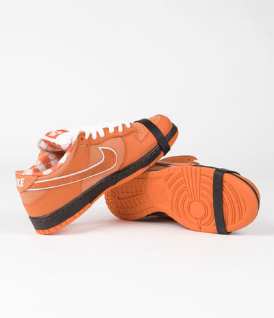 Nike SB x Concepts Dunk Low OG 'Orange Lobster' Shoes - Orange Frost / Electro Orange - White