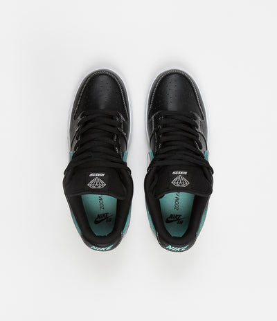 Nike SB x Diamond Dunk Low Pro OG Shoes - Black / Chrome - Black - Tropical Twist