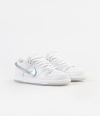 Nike SB x Diamond Dunk Low Pro OG Shoes - White / Chrome - White - Tropical Twist thumbnail
