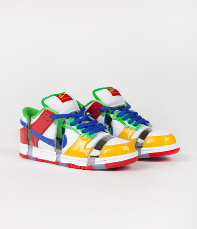 Nike SB Dunk Low OG Sandy Bodecker Shoes - White / Hyper Royal - Mean Green