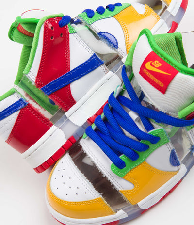 Nike SB Dunk Low OG Sandy Bodecker Shoes - White / Hyper Royal - Mean Green