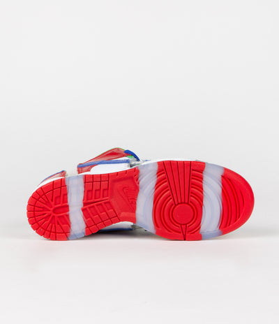 Nike SB Dunk Low OG Sandy Bodecker Shoes - White / Hyper Royal - Mean Green