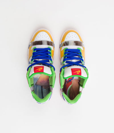 Nike SB Dunk Low OG Sandy Bodecker Shoes - White / Hyper Royal - Mean Green