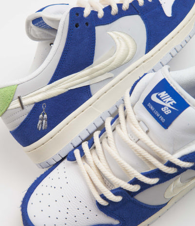 Nike SB x Fly Streetwear Dunk Low Pro Shoes - Game Royal / Sail / Grey Fog