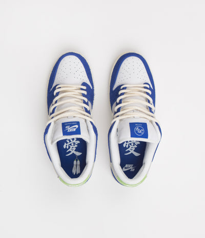 Nike SB x Fly Streetwear Dunk Low Pro Shoes - Game Royal / Sail / Grey Fog