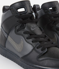 Nike SB x FPAR Dunk High Pro Premium Shoes - Black / Dark Grey