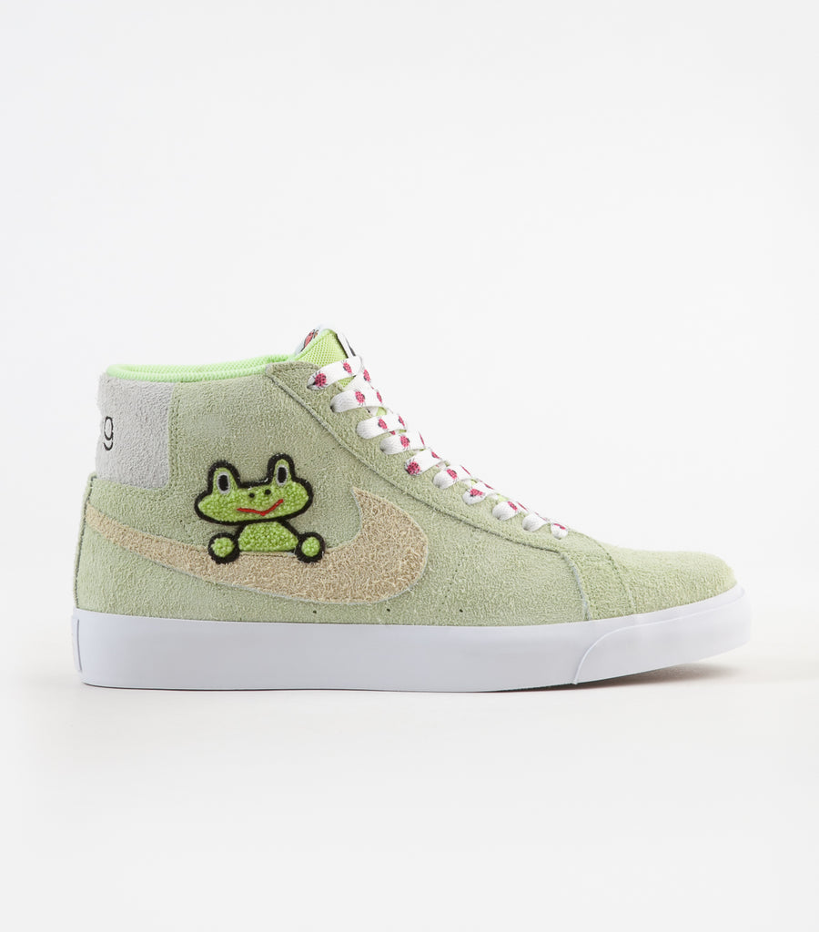 Renderen rand welvaart Nike SB x Frog Skateboards Blazer Mid Shoes - Light Liquid Lime / Lawn |  Releases.Flatspot