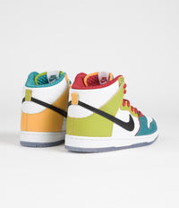 Nike SB x froSkate Dunk High Pro 'All Love' Shoes - White / Metallic Gold - University Red thumbnail