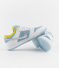 Nike SB x FTC Dunk Low Pro Shoes - Lagoon Pulse / Metallic Silver